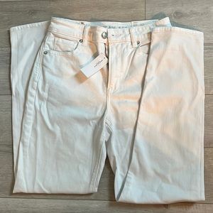AMERICAN EAGLE Brand New WHITE Mom Jean Size 0